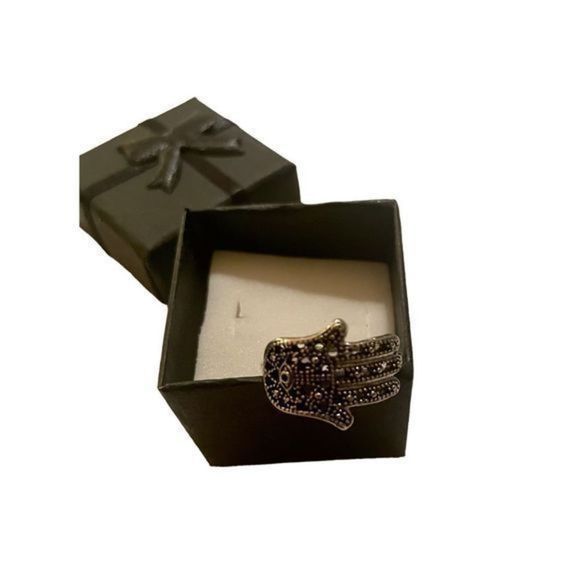 SILVER HAND RING - Picture 2 of 6